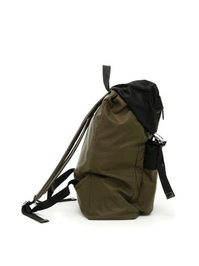 Shop Marni Nylon Backpack In Black Militarynero