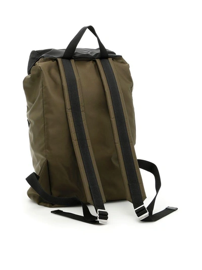 Shop Marni Nylon Backpack In Black Militarynero