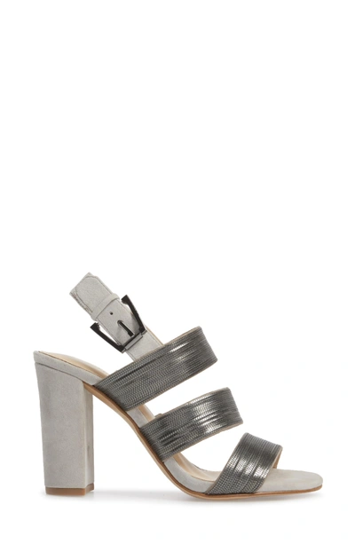 Shop Botkier Genesa Chain Slingback Sandal In Clay/ Gunmetal Suede