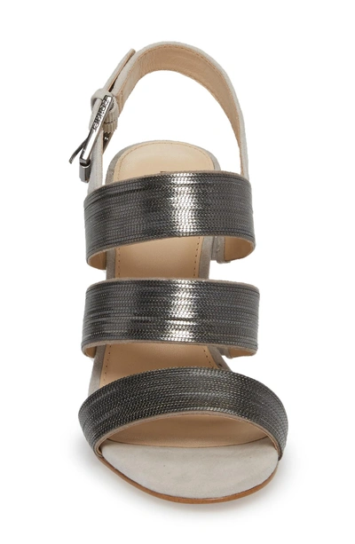 Shop Botkier Genesa Chain Slingback Sandal In Clay/ Gunmetal Suede