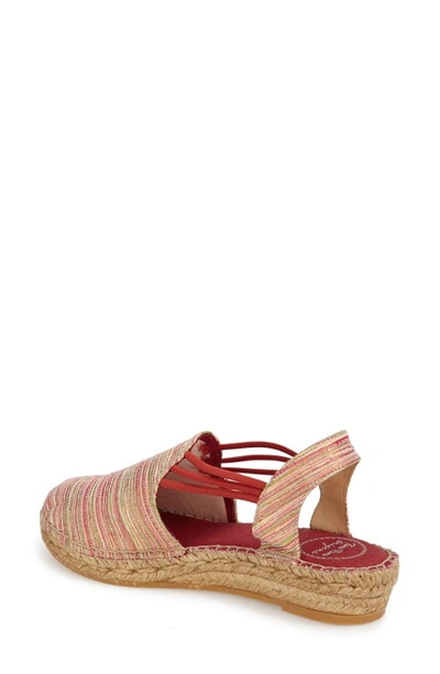 Shop Toni Pons 'noa' Espadrille Sandal In Red Multi Fabric