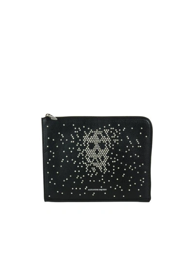 Shop Alexander Mcqueen Small Skull Pouch In Black