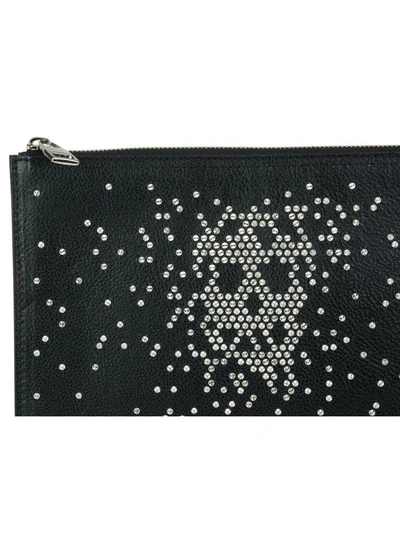 Shop Alexander Mcqueen Small Skull Pouch In Black