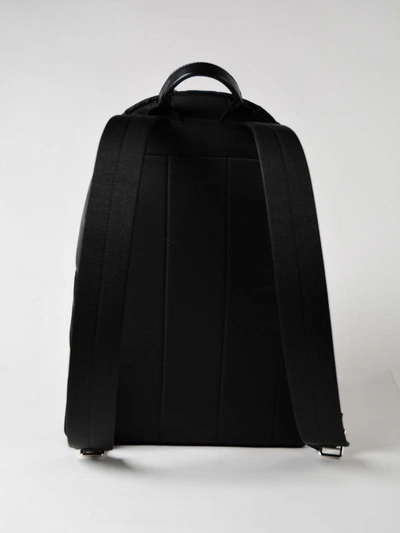 Shop Dolce & Gabbana Logo Patch Backpack In 8bblack