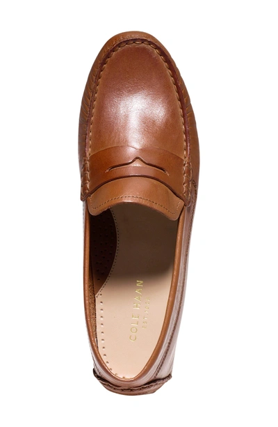 Shop Cole Haan Rodeo Penny Driving Loafer In Luggage Leather