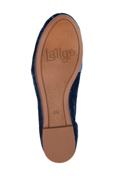 Shop Latigo Gayla Floral Embroidered Flat In Topaz Velvet