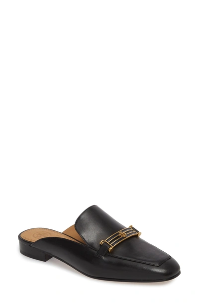 Tory Burch Women's Amelia Leather Apron Toe Loafer Mules In Perfect Black |  ModeSens