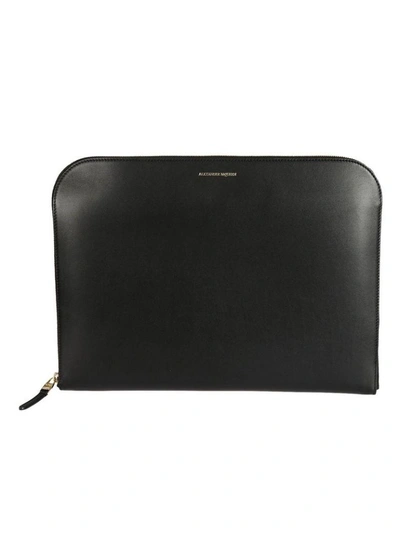 Shop Alexander Mcqueen Classic Clutch Bag In Black