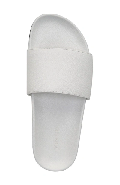 Shop Vince Gavin Slide Sandal In White