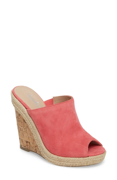 Shop Charles By Charles David Balen Wedge In Coral Suede