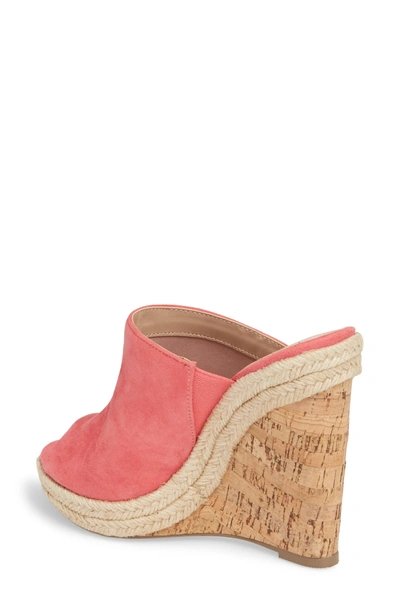 Shop Charles By Charles David Balen Wedge In Coral Suede
