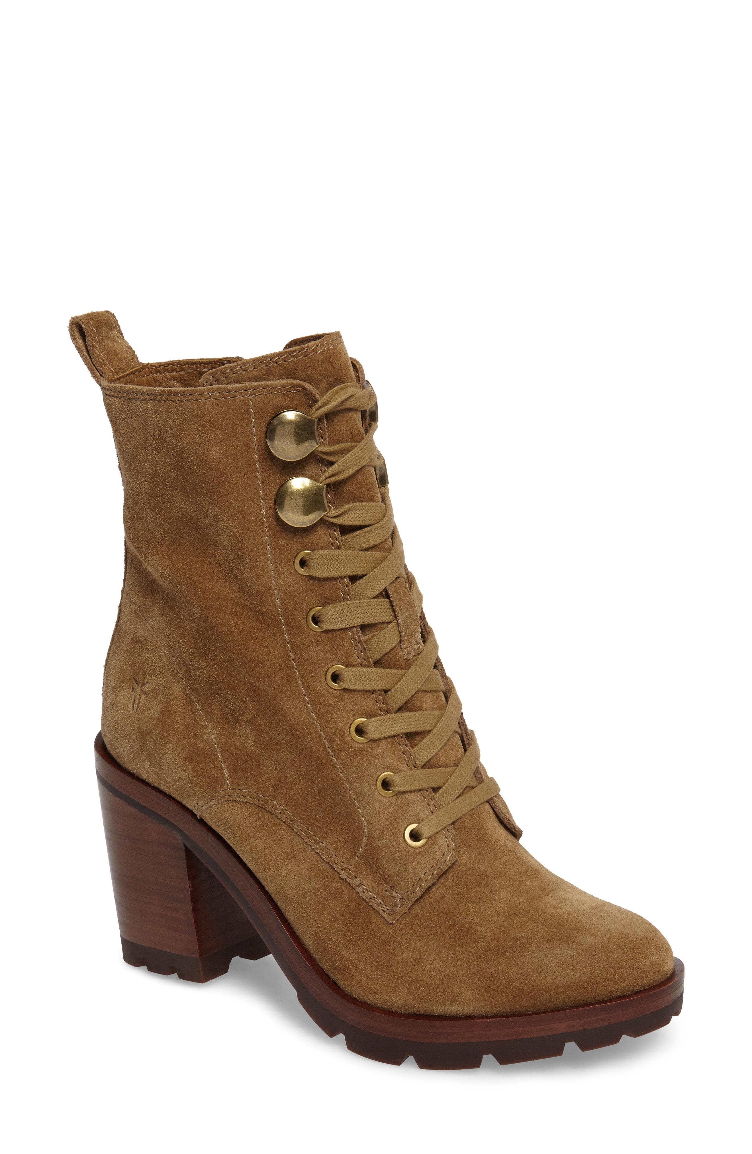 frye women's myra lug combat boot