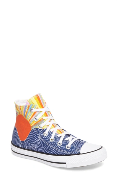 Converse Women's Chuck Taylor High-top Mara Hoffman Casual Sneakers From  Finish Line In Patriot Blue/pink/white | ModeSens