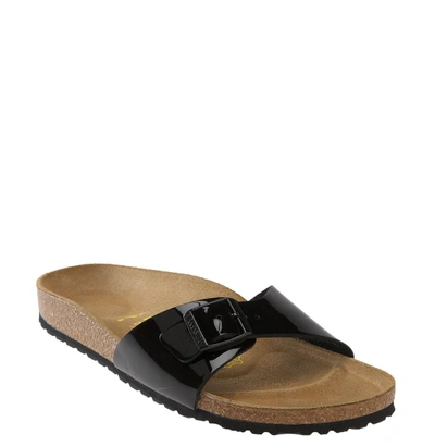 Shop Birkenstock 'madrid' Birko-flor(tm) Sandal In Black Patent