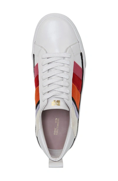Shop Diane Von Furstenberg Tess Lace-up Sneaker In Pebble Multi