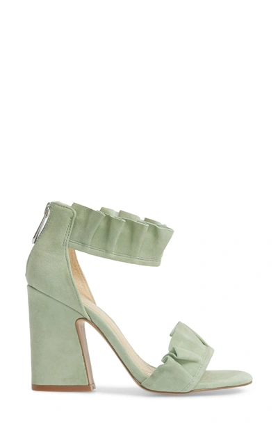 Shop Charles By Charles David Haley Ruffle Sandal In Mint Suede