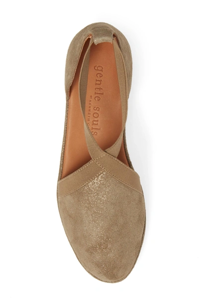 Shop Gentle Souls By Kenneth Cole Natalia Wedge In Camel Leather