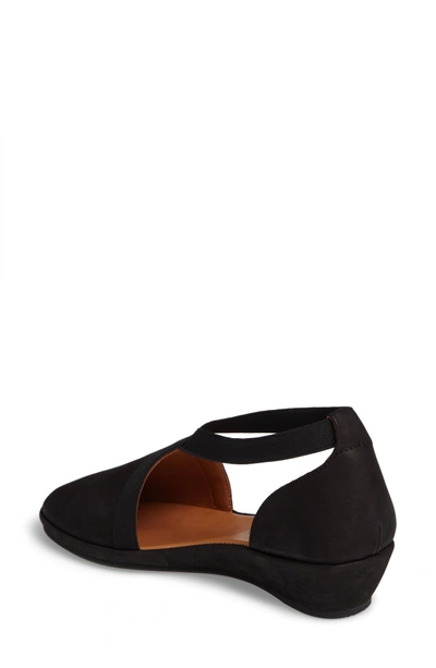 Shop Gentle Souls By Kenneth Cole Natalia Wedge In Black Leather