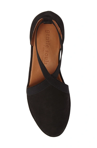 Shop Gentle Souls By Kenneth Cole Natalia Wedge In Black Leather
