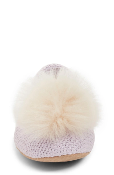 Shop Ugg Andi Pompom Slipper In Lavender Fog