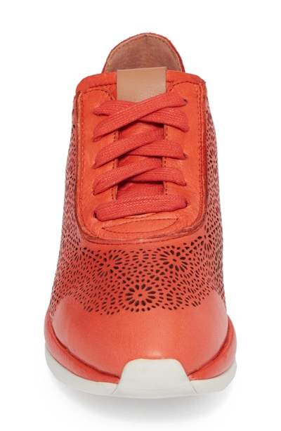 Shop Gentle Souls By Kenneth Cole Raina Ii Sneaker In Orange Leather