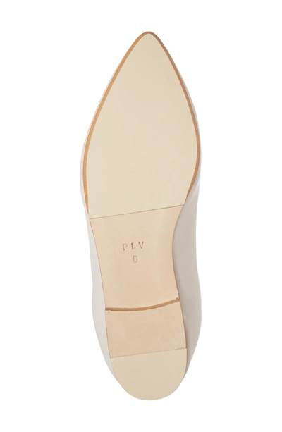 Shop Pour La Victoire Colt Flat In Ivory Leather