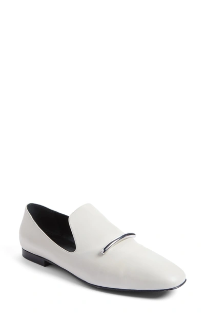 Shop Via Spiga Tallis Flat Loafer In Milk Leather