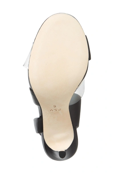 Shop Pour La Victoire Elly Slingback Sandal In Black Leather