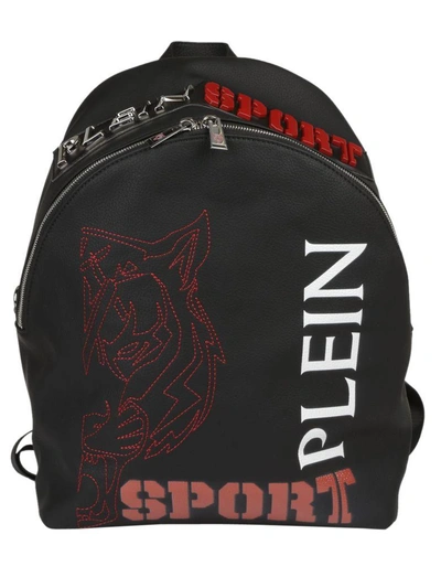 Shop Philipp Plein Backpack In Black-nickel