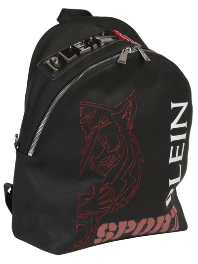 Shop Philipp Plein Backpack In Black-nickel