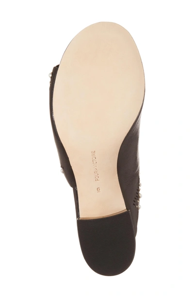 Shop Pour La Victoire Amela Embellished Slide Sandal In Black Leather
