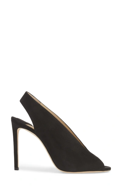 Shop Jimmy Choo Shar Peep Toe Slingback Pump In Black