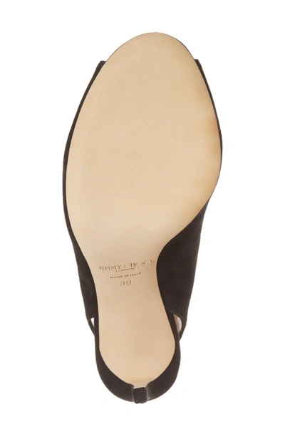 Shop Jimmy Choo Shar Peep Toe Slingback Pump In Black