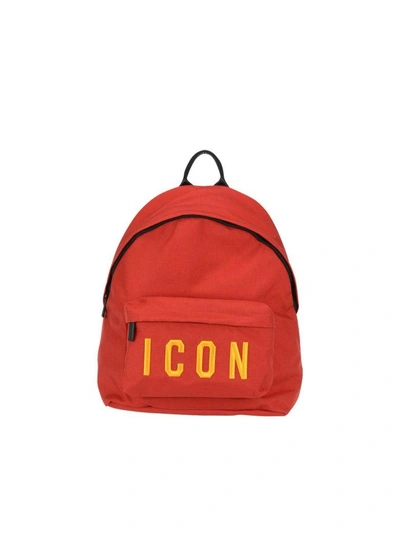 Shop Dsquared2 Icon Medium Backpack In Red