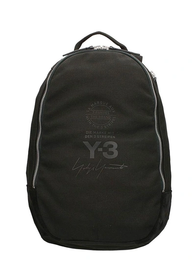 Shop Y-3 Street Black Cotton Backpack