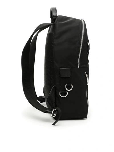 Shop Dolce & Gabbana Nylon Backpack With Prince Patch In Nero-neronero