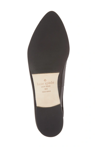 Shop Kate Spade Cleo Embellished Loafer In Black Patent
