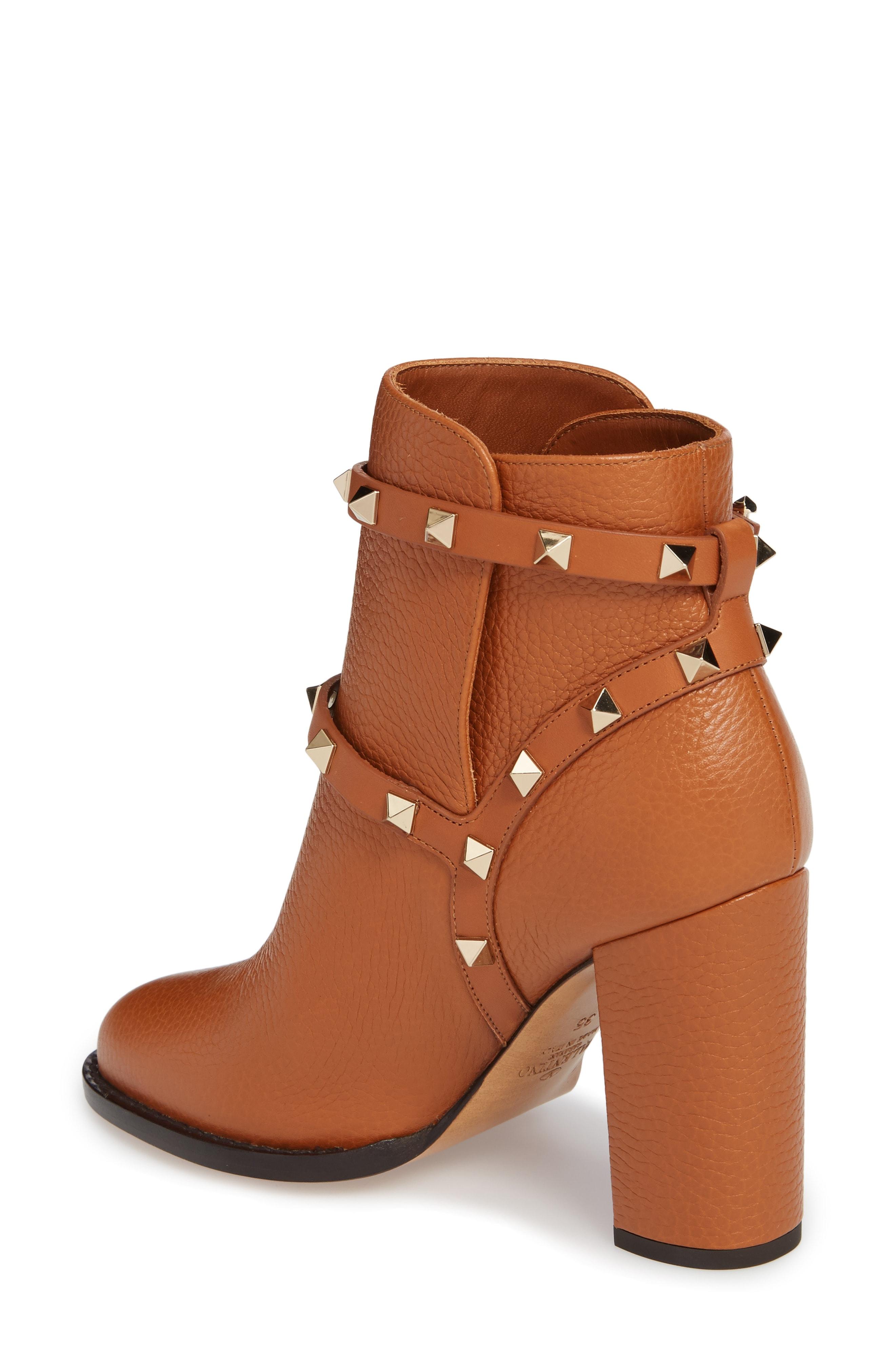 valentino block heel boots