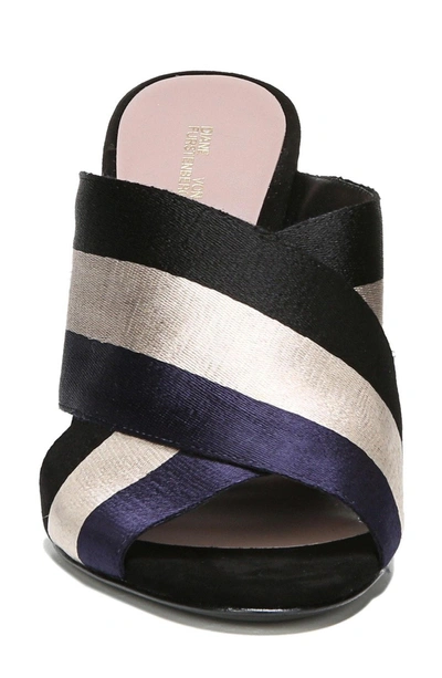 Shop Diane Von Furstenberg Emilyn Sandal In Black/ Dune