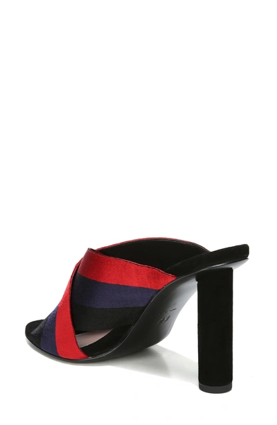 Shop Diane Von Furstenberg Emilyn Sandal In Navy/ Lipstick