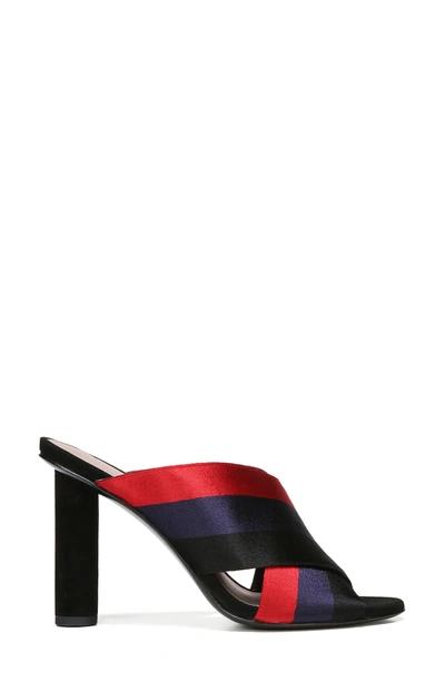 Shop Diane Von Furstenberg Emilyn Sandal In Navy/ Lipstick