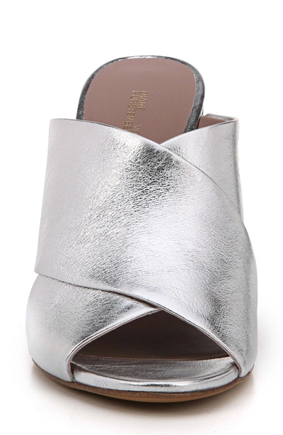 Shop Diane Von Furstenberg Emilyn Sandal In Silver Leather