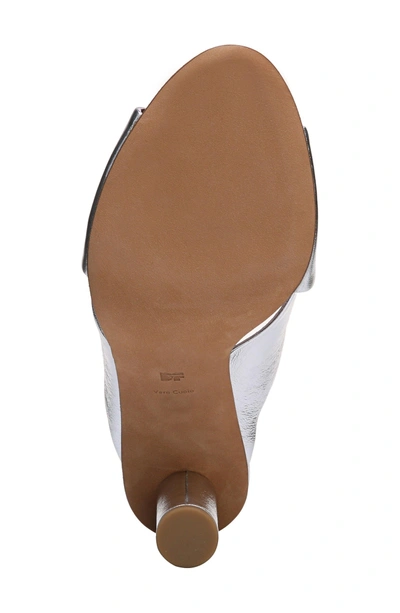 Shop Diane Von Furstenberg Emilyn Sandal In Silver Leather