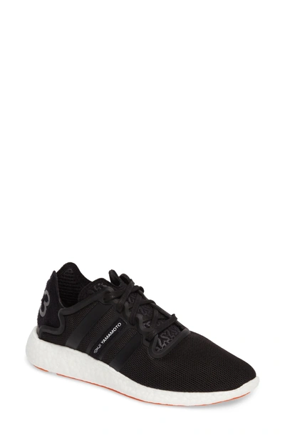 Shop Y-3 Yohji Run Sneaker In Core Black/ White