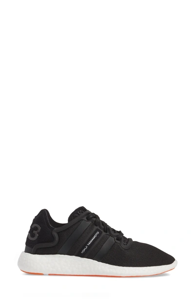 Shop Y-3 Yohji Run Sneaker In Core Black/ White