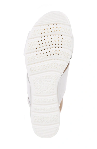 Shop Geox Mary Karmen Plus Wedge In White Leather