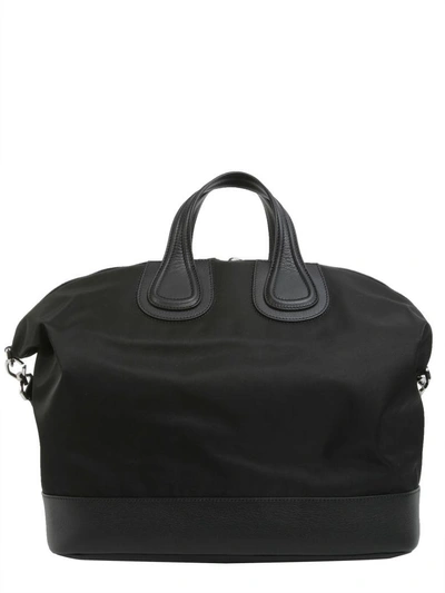 Shop Givenchy Nightingale Top Handle Bag In Nero