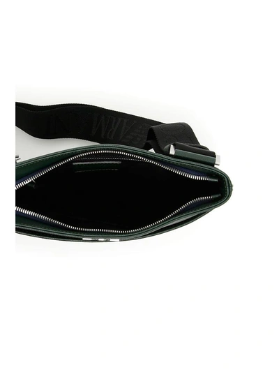 Shop Emporio Armani Messenger Bag In Bottle Greenverde