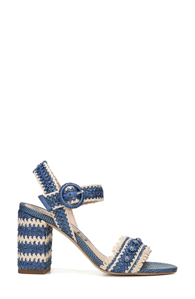 Shop Sam Edelman Olisa Block Heel Sandal In Denim Blue