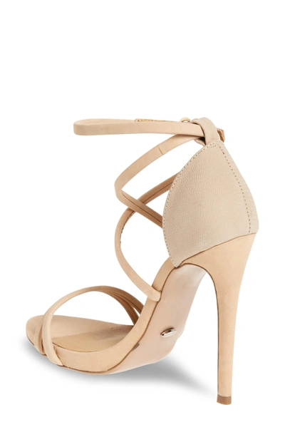 Shop Tony Bianco Alita Strappy Sandal In Skin Chicago/ Skin Berlin